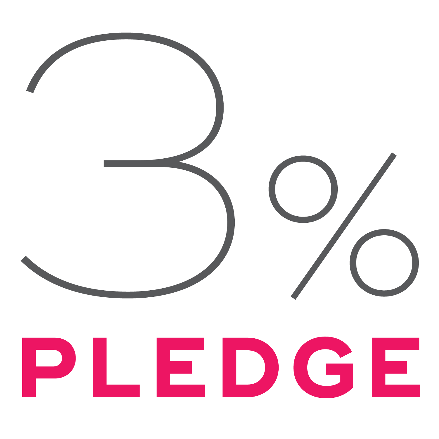 3% Pledge Graphic
